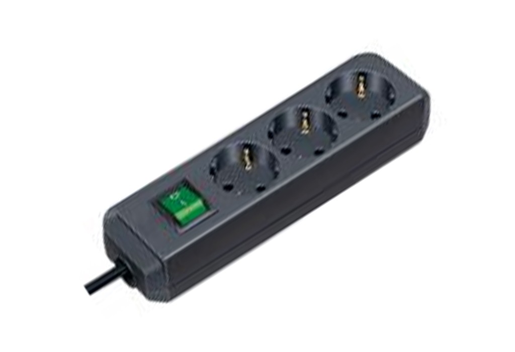 BASE ENCHUFE 3+INT. NEGRO ECO